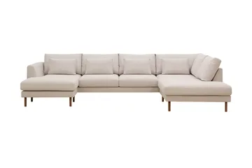 Florenz 4-sits Högervänd U-formad Soffa med Divan och Schäslong i Tyg