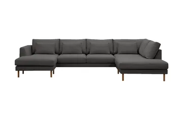 Florenz 4-sits Högervänd U-formad Soffa med Divan och Schäslong i Tyg