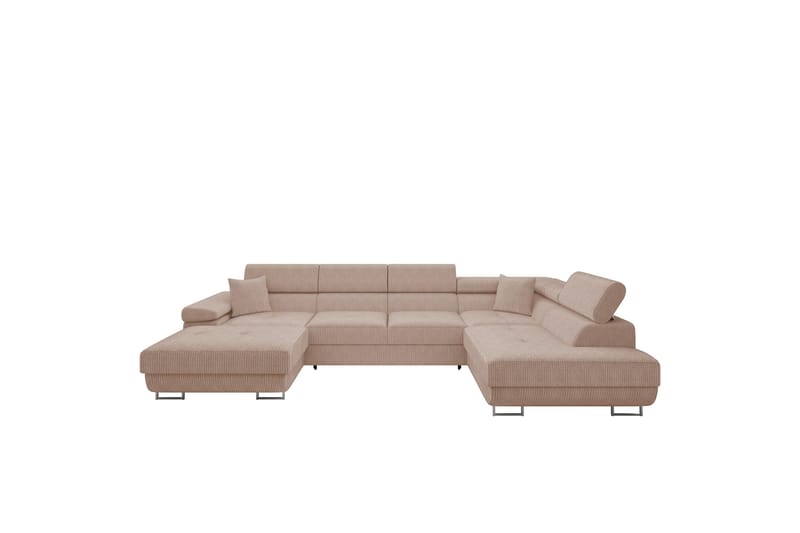 Gabina Soffa med Divan och Schäslong 4-sits, Rosa