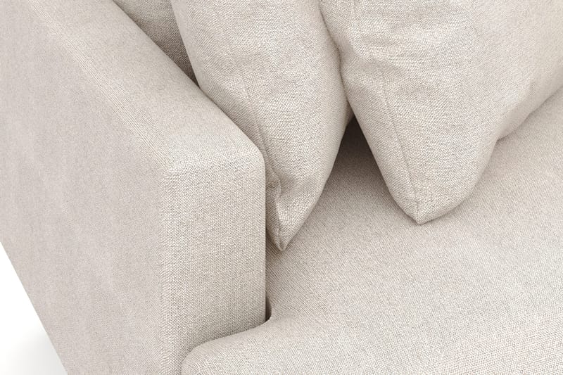 Menard 3-sits Högervänd L-formad Divansoffa i Tyg - Beige - Products - Möbler - Soffa - Divansoffa & schäslongsoffa - 4 sits soffa med divan