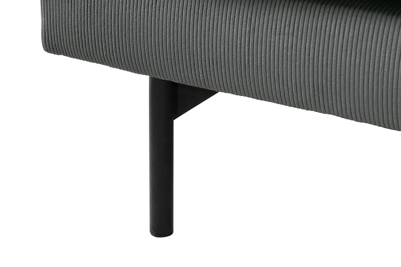 Menard 4-sits Högervänd L-formad Djup Schäslongsoffa i Manchester - Grå - Products - Möbler - Soffa - Divansoffa & schäslongsoffa - 4 sits soffa med divan