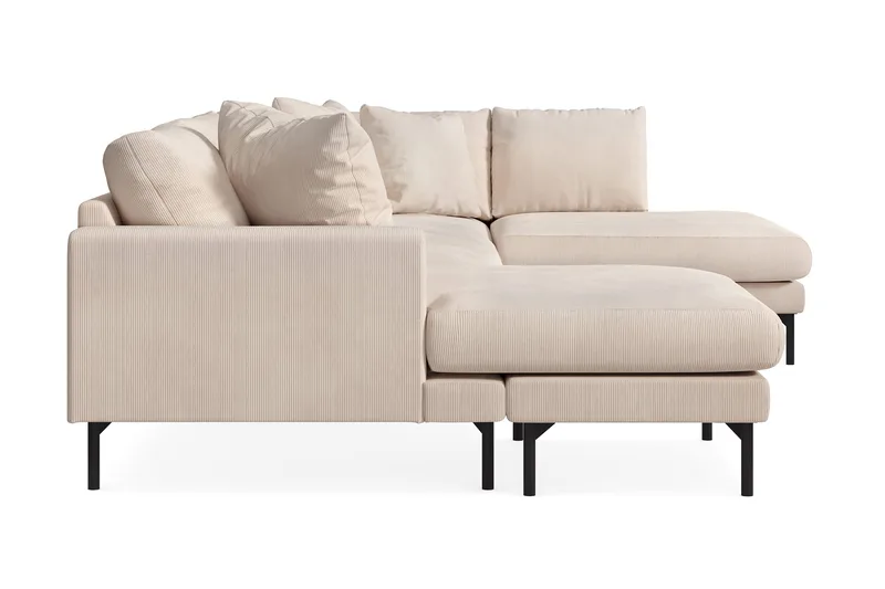 Menard 4-sits Högervänd Stor U-formad Djup Soffa med Divan och Schäslong i Manchester - Beige - Products - Möbler - Soffa - Divansoffa & schäslongsoffa - 4 sits soffa med divan