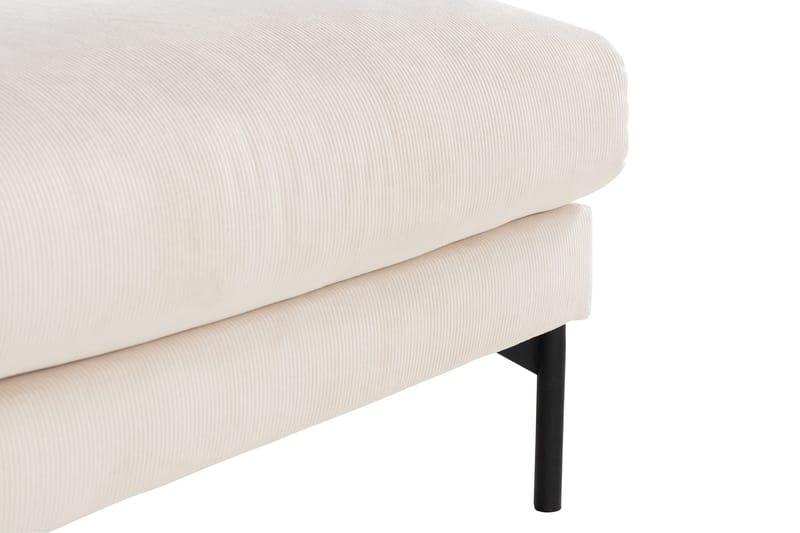 Menard 4-sits Vänstervänd L-formad Schäslongsoffa + Fotpall i Manchester - Beige - Products - Möbler - Soffa - Divansoffa & schäslongsoffa - 3 sits soffa med divan