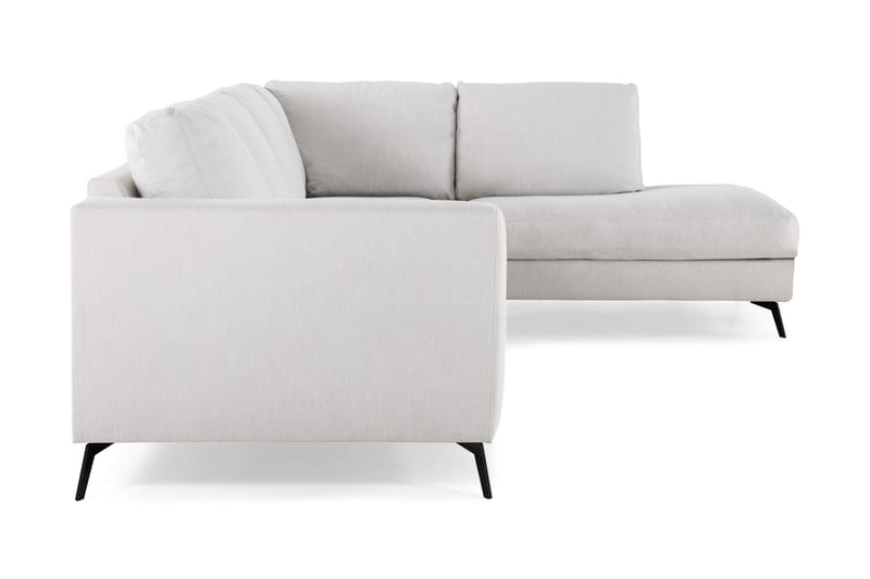 Ocean Lyx 4-sits Högervänd L-formad Schäslongsoffa i Tyg - Ljusgrå - Products - Möbler - Soffa - Divansoffa & schäslongsoffa - 4 sits soffa med divan