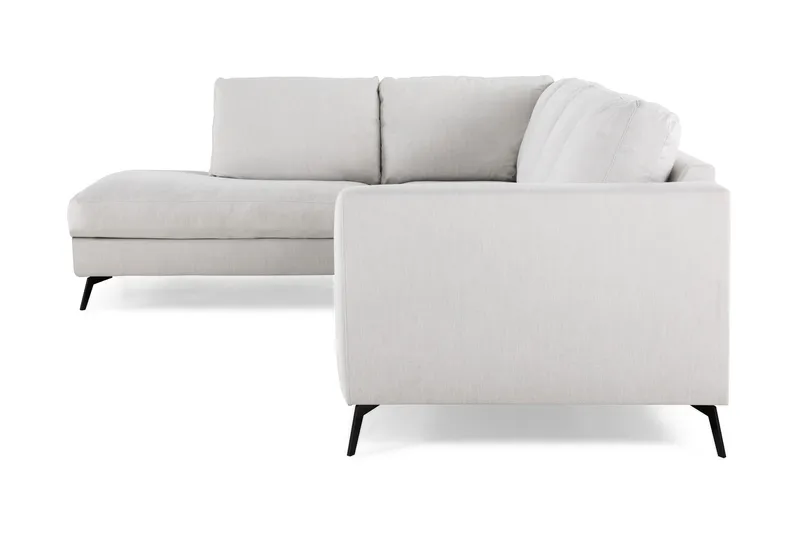 Ocean Lyx 4-sits Vänstervänd L-formad Schäslongsoffa i Tyg - Ljusgrå - Products - Möbler - Soffa - Divansoffa & schäslongsoffa - 4 sits soffa med divan