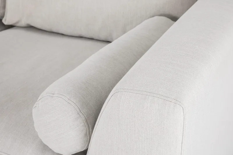 Ocean Lyx 4-sits Vänstervänd L-formad Schäslongsoffa i Tyg - Ljusgrå - Products - Möbler - Soffa - Divansoffa & schäslongsoffa - 4 sits soffa med divan