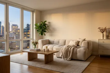 Puffy 3-sits bubblig soffa med divan höger - Beige - Products - Möbler - Soffa - Divansoffa & schäslongsoffa - 3 sits soffa med divan