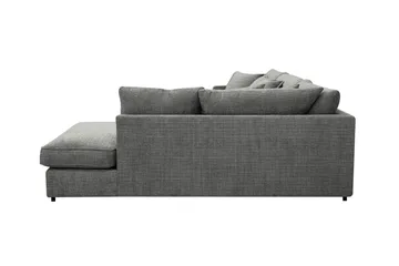 Rossita Lyx 4-sits Högervänd L-formad Extra Djup Schäslongsoffa i Chenille - Grå Chenille - Products - Möbler - Soffa - Divansoffa & schäslongsoffa - 4 sits soffa med divan