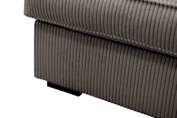 Rossita Lyx 4-sits Högervänd L-formad Extra Djup Schäslongsoffa i Manchester - Mörkgrå Manchester - Products - Möbler - Soffa - Divansoffa & schäslongsoffa - 4 sits soffa med divan