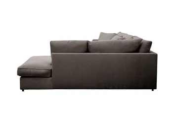 Rossita Lyx 4-sits Högervänd L-formad Extra Djup Schäslongsoffa i Manchester - Mörkgrå Manchester - Products - Möbler - Soffa - Divansoffa & schäslongsoffa - 4 sits soffa med divan