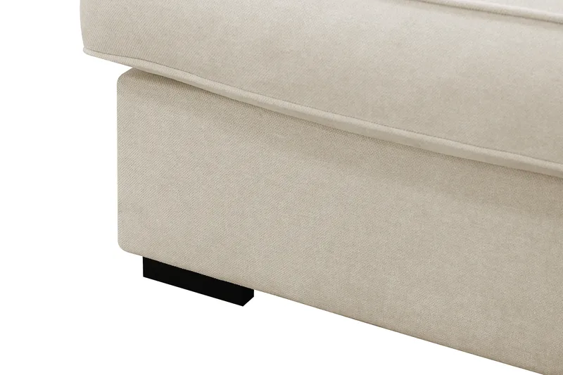 Rossita Lyx 4-sits Högervänd L-formad Extra Djup Schäslongsoffa i Tyg - Beige Tyg - Products - Möbler - Soffa - Divansoffa & schäslongsoffa - 4 sits soffa med divan