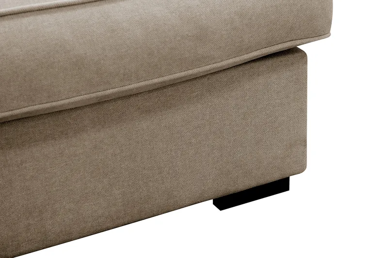 Rossita Lyx 4-sits Högervänd L-formad Extra Djup Schäslongsoffa i Tyg - Brun Tyg - Products - Möbler - Soffa - Divansoffa & schäslongsoffa - 4 sits soffa med divan