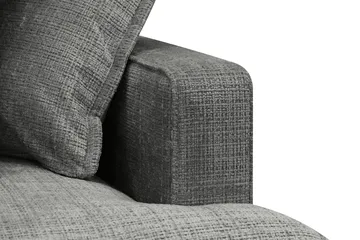 Rossita Lyx 4-sits Vänstervänd L-formad Extra Djup Schäslongsoffa i Chenille - Grå Chenille - Products - Möbler - Soffa - Divansoffa & schäslongsoffa - 4 sits soffa med divan