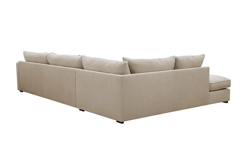 Rossita Lyx 4-sits Vänstervänd L-formad Extra Djup Schäslongsoffa i Manchester - Greige Manchester - Products - Möbler - Soffa - Divansoffa & schäslongsoffa - 4 sits soffa med divan