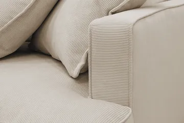 Rossita Lyx 4-sits Vänstervänd L-formad Extra Djup Schäslongsoffa i Manchester - Greige Manchester - Products - Möbler - Soffa - Divansoffa & schäslongsoffa - 4 sits soffa med divan