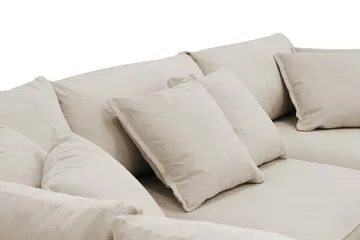 Rossita Lyx 4-sits Vänstervänd L-formad Extra Djup Schäslongsoffa i Manchester - Greige Manchester - Products - Möbler - Soffa - Divansoffa & schäslongsoffa - 4 sits soffa med divan