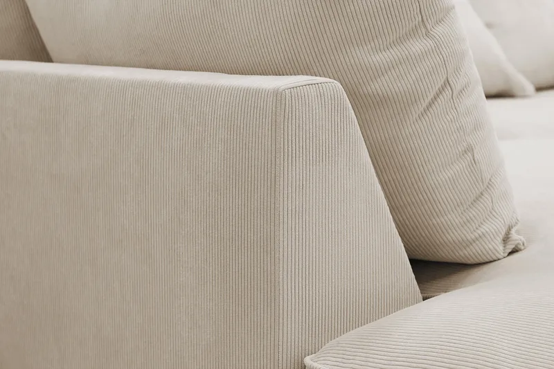 Rossita Lyx 4-sits Vänstervänd L-formad Extra Djup Schäslongsoffa i Manchester - Greige Manchester - Products - Möbler - Soffa - Divansoffa & schäslongsoffa - 4 sits soffa med divan