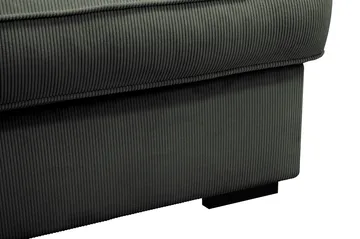 Rossita Lyx 4-sits Vänstervänd L-formad Extra Djup Schäslongsoffa i Manchester - Mörkgrön Manchester - Products - Möbler - Soffa - Divansoffa & schäslongsoffa - 4 sits soffa med divan