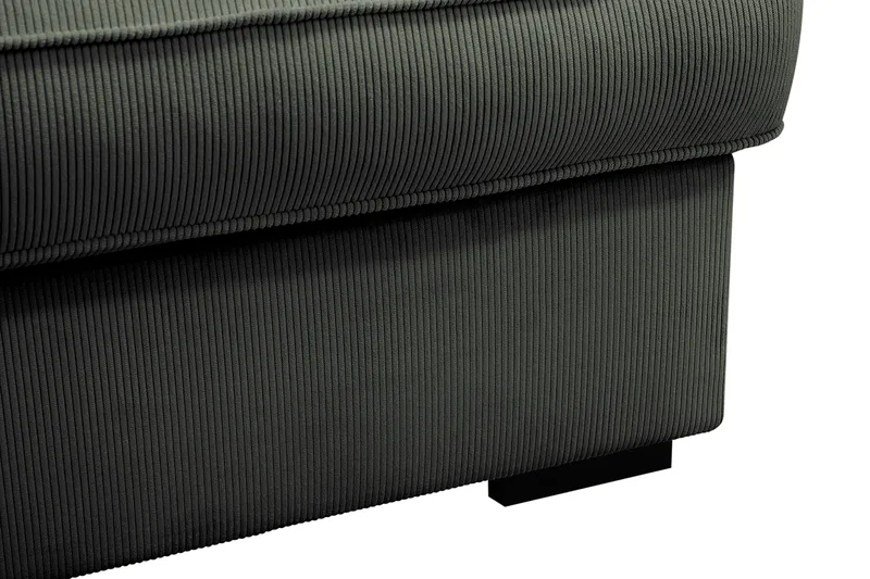 Rossita Lyx 4-sits Vänstervänd L-formad Extra Djup Schäslongsoffa i Manchester - Mörkgrön Manchester - Products - Möbler - Soffa - Divansoffa & schäslongsoffa - 4 sits soffa med divan