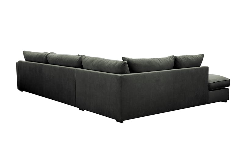 Rossita Lyx 4-sits Vänstervänd L-formad Extra Djup Schäslongsoffa i Manchester - Mörkgrön Manchester - Products - Möbler - Soffa - Divansoffa & schäslongsoffa - 4 sits soffa med divan