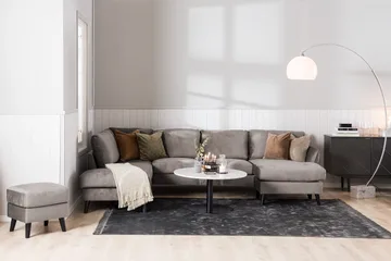Trend 4-sits Högervänd U-formad Soffa med Divan och Schäslong i Sammet - Brun - Products - Möbler - Soffa - Divansoffa & schäslongsoffa - 4 sits soffa med divan