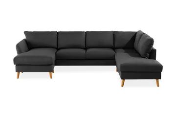 Trend 4-sits Högervänd U-formad Soffa med Divan och Schäslong i Tyg