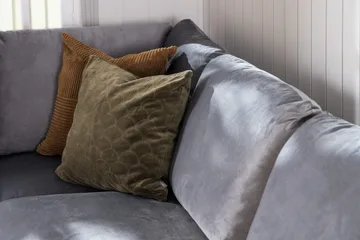 Trend 4-sits Vänstervänd L-formad Schäslongsoffa i Sammet - Ljusgrå - Products - Möbler - Soffa - Divansoffa & schäslongsoffa - 4 sits soffa med divan