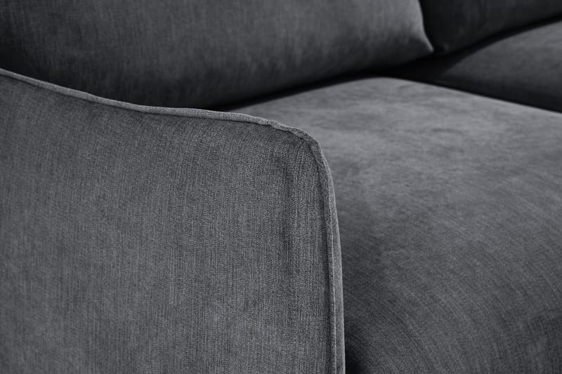 Trend Lyx 3-sits Divansoffa Höger - Mörkgrå/Ek - Products - Möbler - Soffa - Divansoffa & schäslongsoffa - 4 sits soffa med divan
