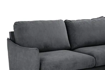 Trend Lyx Schäslongsoffa Vänster - Mörkgrå/Ek - Products - Möbler - Soffa - Divansoffa & schäslongsoffa - 4 sits soffa med divan