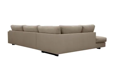 Valencia Extra Djup 4-sits Soffa med Schäslong Vänster - Brun - Products - Möbler - Soffa - Divansoffa & schäslongsoffa - 4 sits soffa med divan