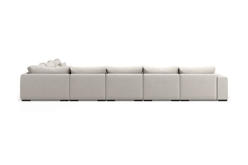 Dubai U-modulsoffa Large med Divan Vänster Extra Djup - Beige - Products - Möbler - Soffa - Modulsoffa - Komplett modulsoffa