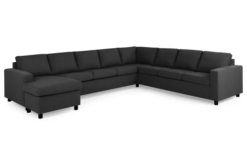 Crazy 7-sits Vändbar U-formad XX-Large Hörnsoffa med divan i Tyg - Mörkgrå / Antracit - Products - Möbler - Soffa - Hörnsoffa - Hörnsoffa med divan