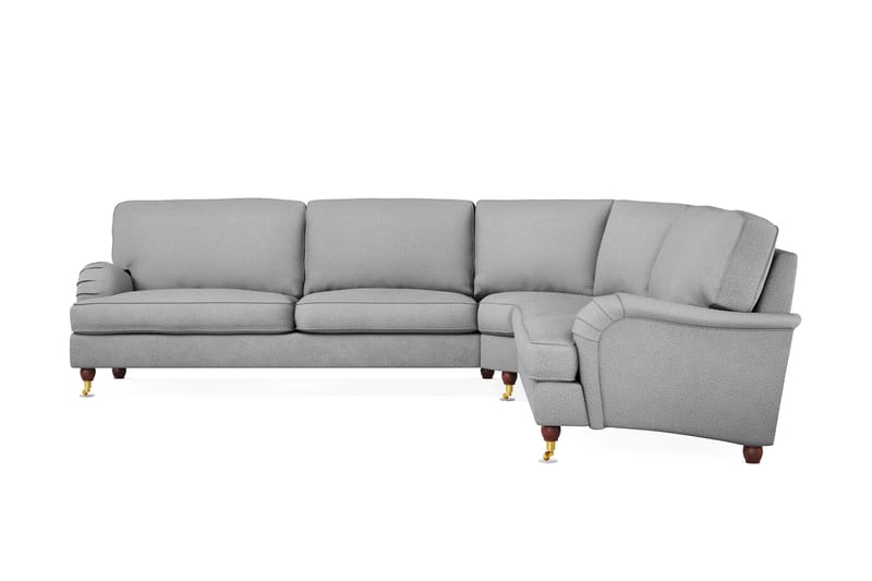 Howard Lyx 6-sits Högervänd L-formad Hörnsoffa i Tyg - Ljusgrå - Products - Möbler - Soffa - Hörnsoffa