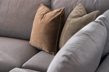 Trend 5-sits Högervänd U-formad Hörnsoffa med divan i Tyg - Grå - Products - Möbler - Soffa - Hörnsoffa