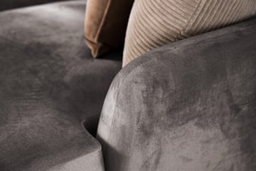 Trend 5-sits Vänstervänd U-formad Hörnsoffa med divan i Sammet - Mörkgrå - Products - Möbler - Soffa - Hörnsoffa