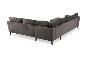 Trend 5-sits Vänstervänd U-formad Hörnsoffa med divan i Sammet - Mörkgrå - Products - Möbler - Soffa - Hörnsoffa