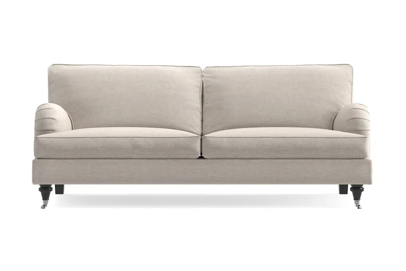 Howard Classic 3-sits Tygsoffa, Beige