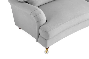 Howard Lyx 3-sits Svängd Tygsoffa - Ljusgrå - Products - Möbler - Soffa - 3 sits soffa
