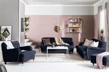 Howard Riviera 3-sits Sammetssoffa - Blå - Products - Möbler - Soffa - 3 sits soffa