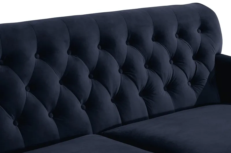 Howard Riviera 3-sits Sammetssoffa - Blå - Products - Möbler - Soffa - 3 sits soffa