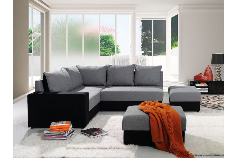 Julissa Hörnsoffa 210x190x80 cm - Grå - Products - Möbler - Soffa - Hörnsoffa