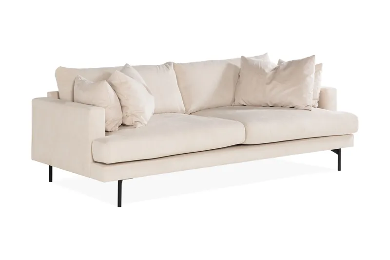 Menard 4-sits Djup Manchestersoffa - Beige - Products - Möbler - Soffa - 4 sits soffa