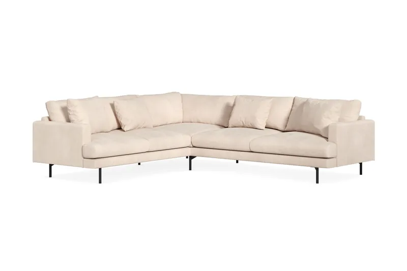 Menard 6-sits Vänstervänd L-formad Hörnsoffa i Manchester, Beige