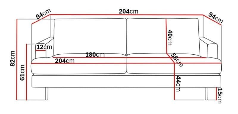 Menard Compact 3-sits Sammetssoffa - Mörkgrön - Products - Möbler - Soffa - 3 sits soffa
