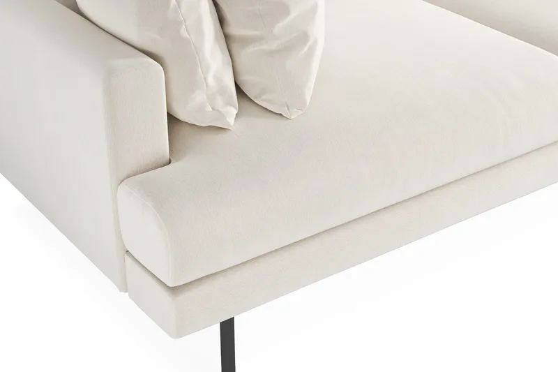 Menard Soffgrupp 4-sits + 4-sits Djup Sammetssoffa 225 cm bred - Krämvit - Products - Möbler - Soffa - Soffgrupp
