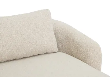 Milano 5-sits Rundad Högervänd L-soffa med Låg Rygg i Beige Boucle - Products - Möbler - Soffa - Divansoffa & schäslongsoffa