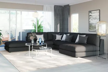 Arken 1-sits Hörnmodul i Tyg - Svart - Products - Möbler - Soffa - Modulsoffa - Hörnmodul