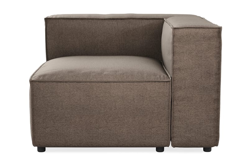 Cubo 1-sits Vänstermodul i Tyg - Grå - Products - Möbler - Soffa - Modulsoffa - Övriga moduler till modulsoffa