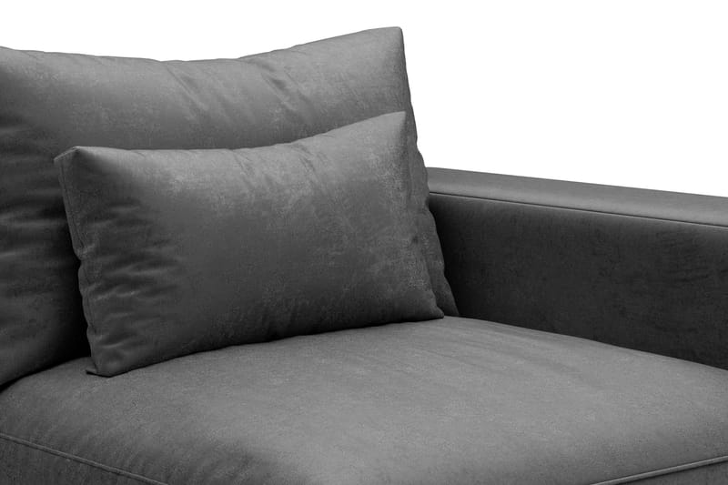 Dubai Armstöd Höger Sammet - Mörkgrå - Products - Möbler - Soffa - Modulsoffa - Övriga moduler till modulsoffa