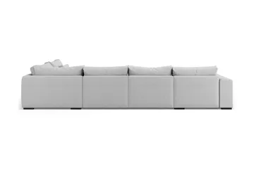 Dubai U-modulsoffa med Divan Vänster Extra Djup - Ljusgrå - Products - Möbler - Soffa - Modulsoffa - Komplett modulsoffa